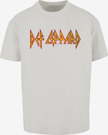 F4NT4STIC Shirt 'Def Leppard' in Grijs: voorkant