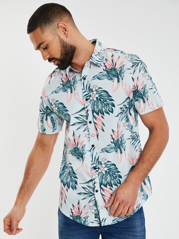 Threadbare Regular Fit Shirt in Blau: Vorderseite