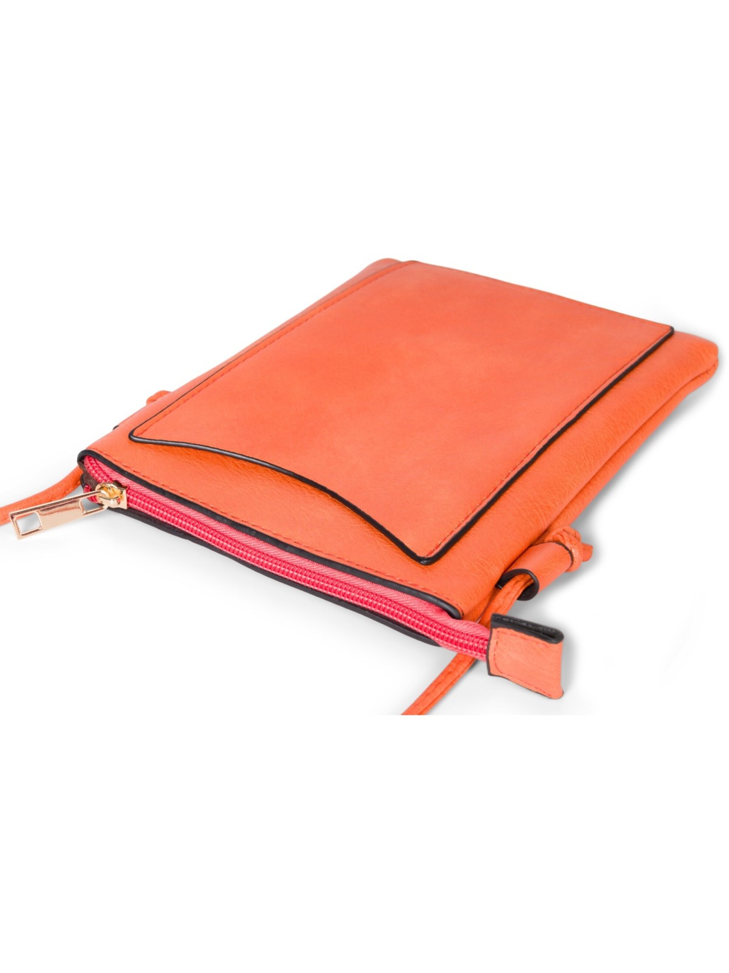 styleBREAKER Umhängetasche 'Mini Umhängetasche Blumen Cutout und Strass'‌‌‌‌‌‌‌ in Orange