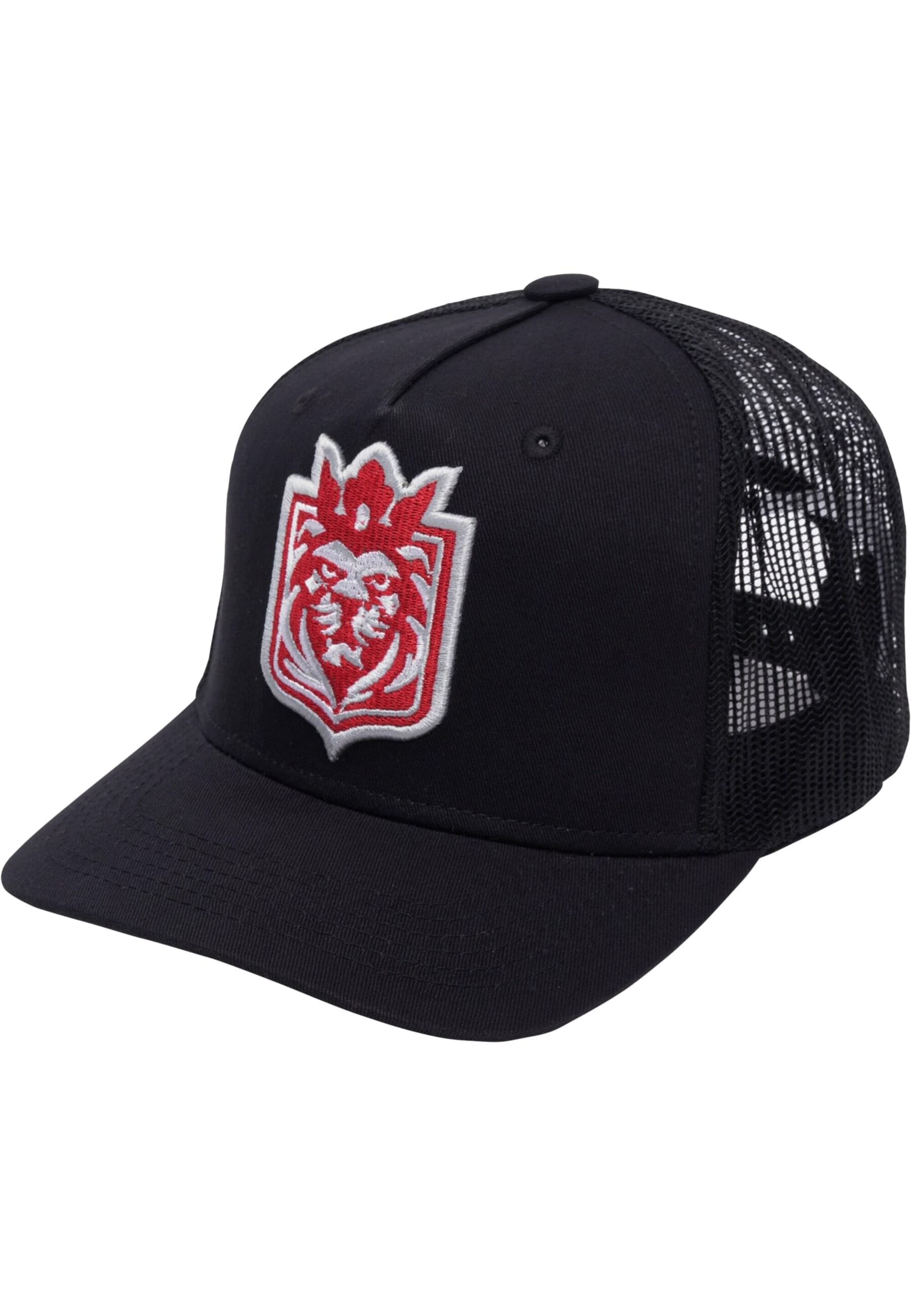 Cappello da baseball di DEF in nero: frontale