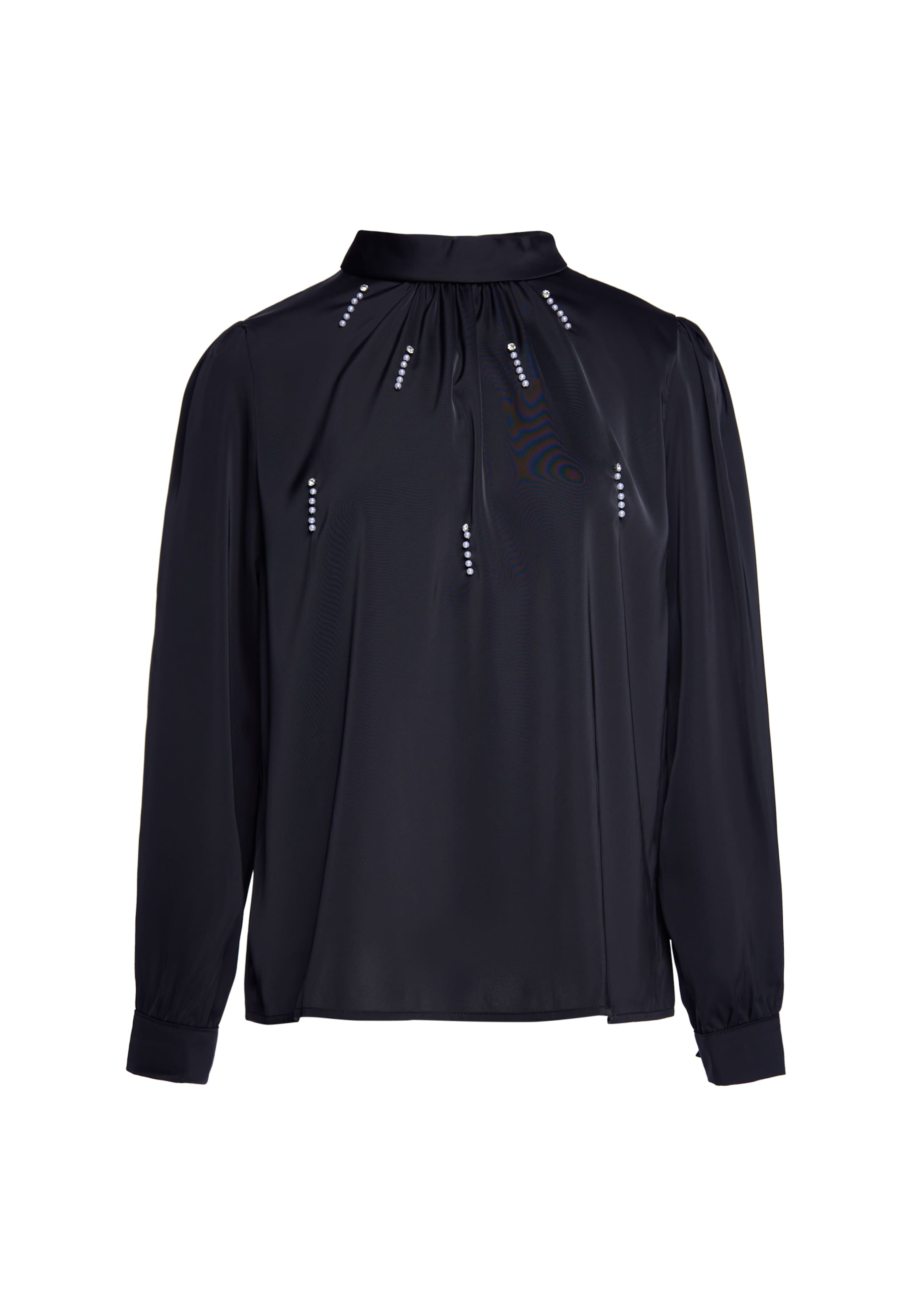 usha BLACK LABEL Blouse in Zwart: voorkant