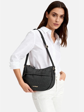 Borsa a tracolla 'Lorde 26' di Laura Biagiotti in nero: frontale