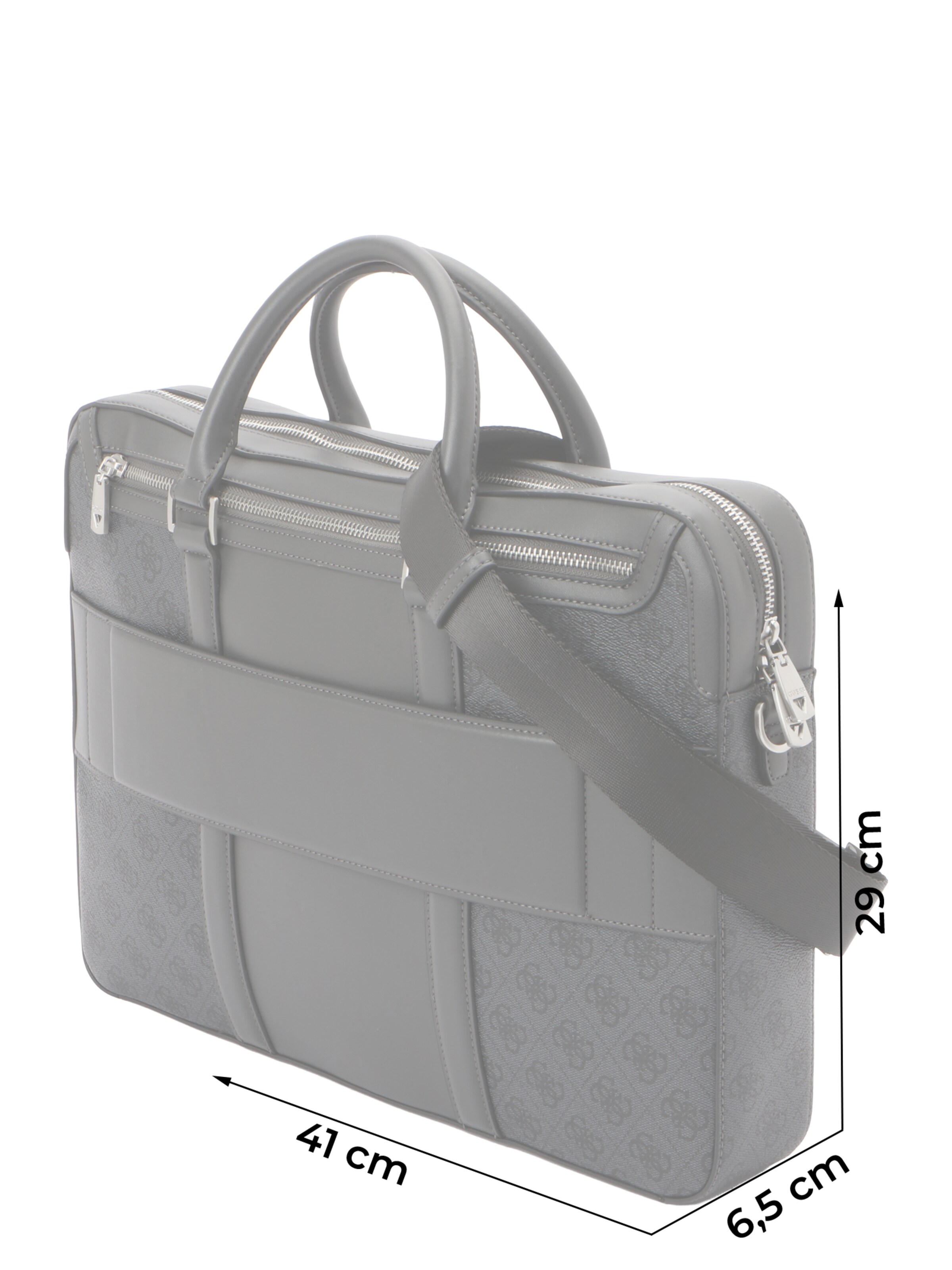 GUESS Torba na laptopa 'MILANO' w kolorze czarny