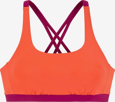 s.Oliver Bikini gornji dio 'Yella' u ljubičasto crvena / neonsko narančasta, Pregled proizvoda