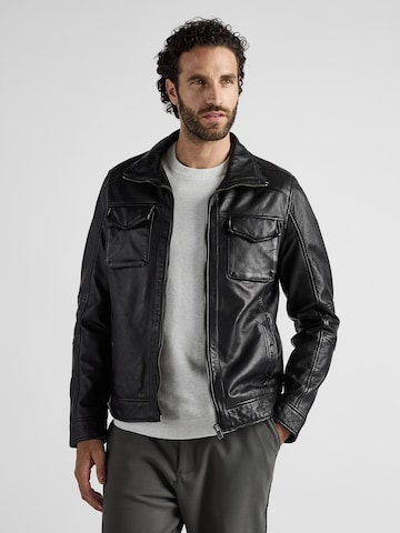 JCC Lederjacke in Schwarz: Vorderseite