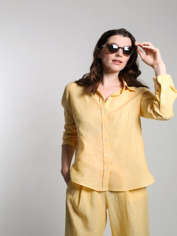 WEARABLE STORIES Bluse 'Paula'‌‌‌ in Gelb: Vorderseite