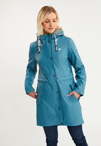 Schmuddelwedda Raincoat 'Altiplano' in Blue: front