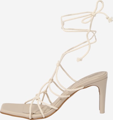 Alohas Strap Sandals in White: front