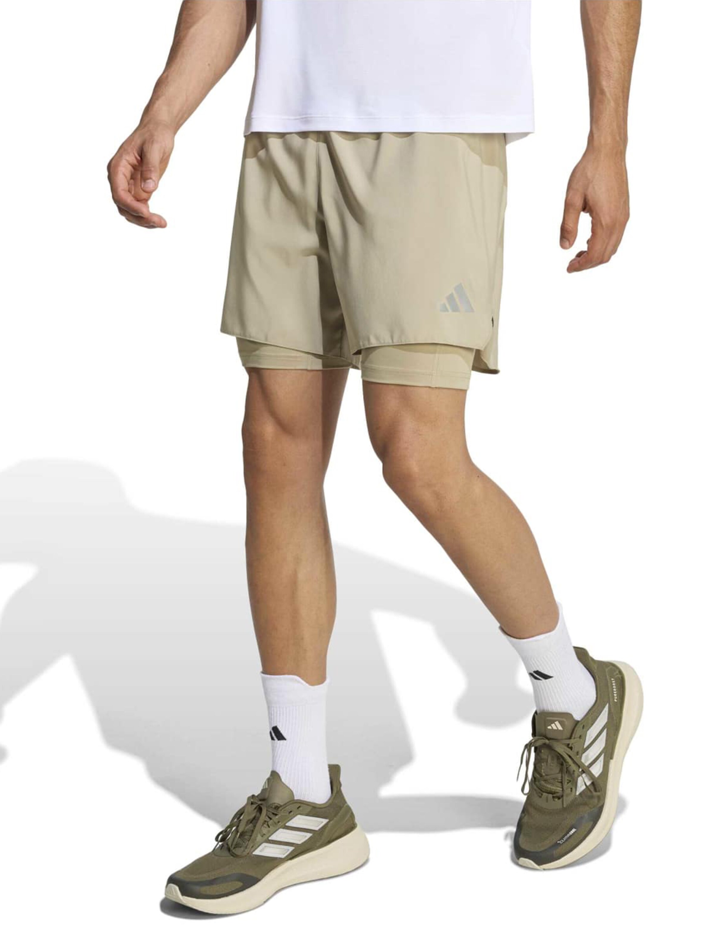 ADIDAS PERFORMANCE - Regular Calças de desporto 'Adi365 Running Essentials' em verde: frente