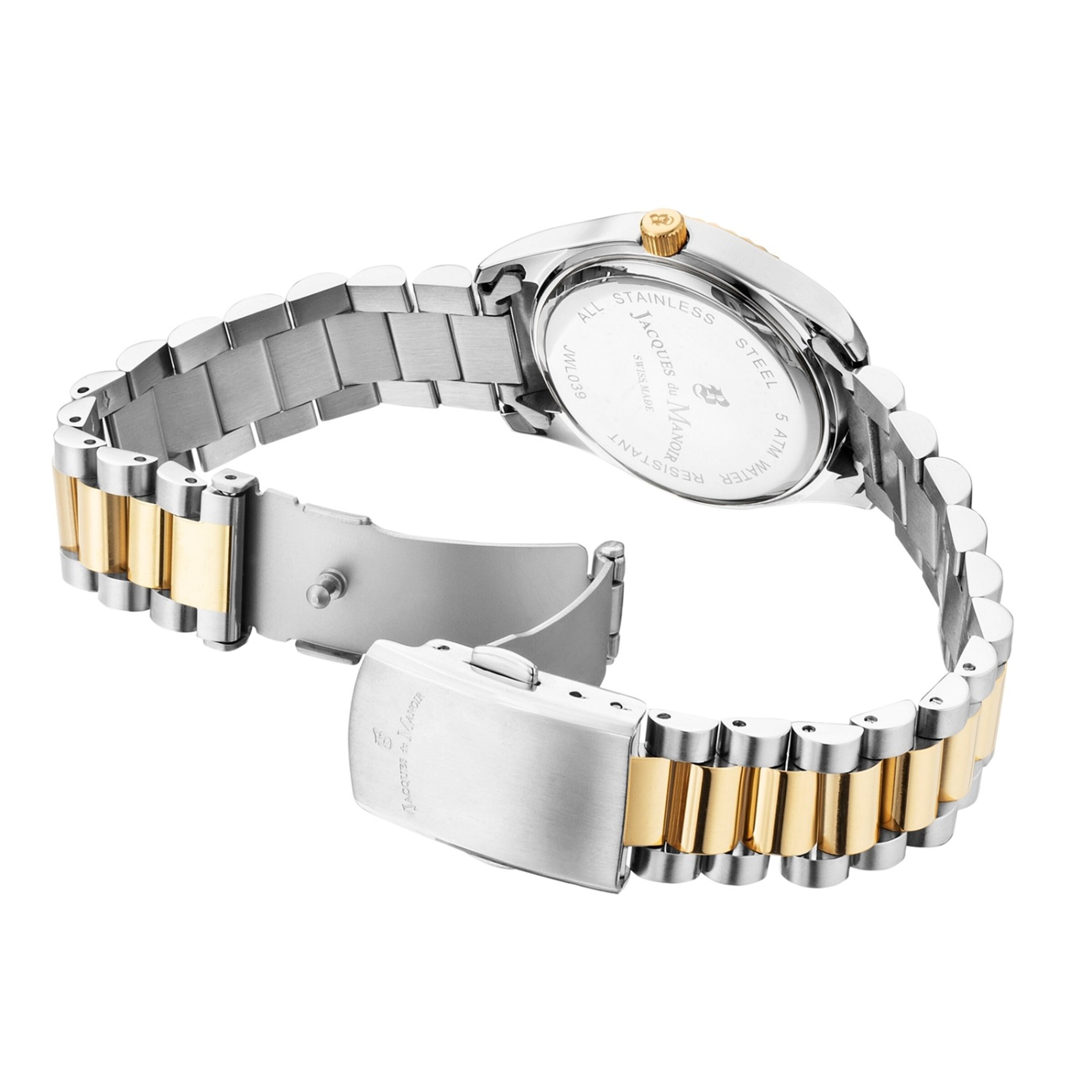 Montre à affichage analogique Jacques du Manoir en or