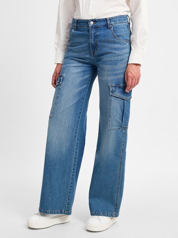 Marie Lund Cargojeans in Blauw: voorkant