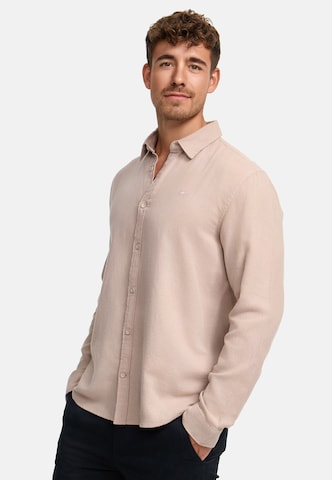 INDICODE JEANS Regular fit Overhemd in Beige