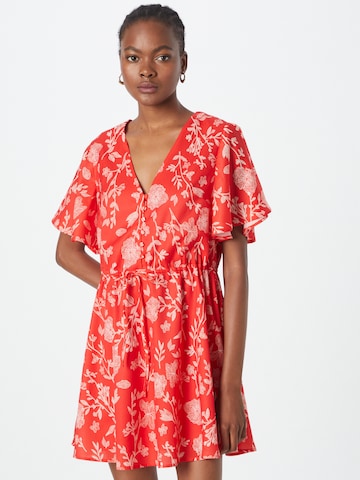 In The Style Summer Dress 'JOSSA' in Red: front