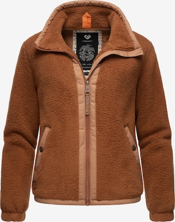 Veste en polaire 'Nordicka' Ragwear en marron : devant