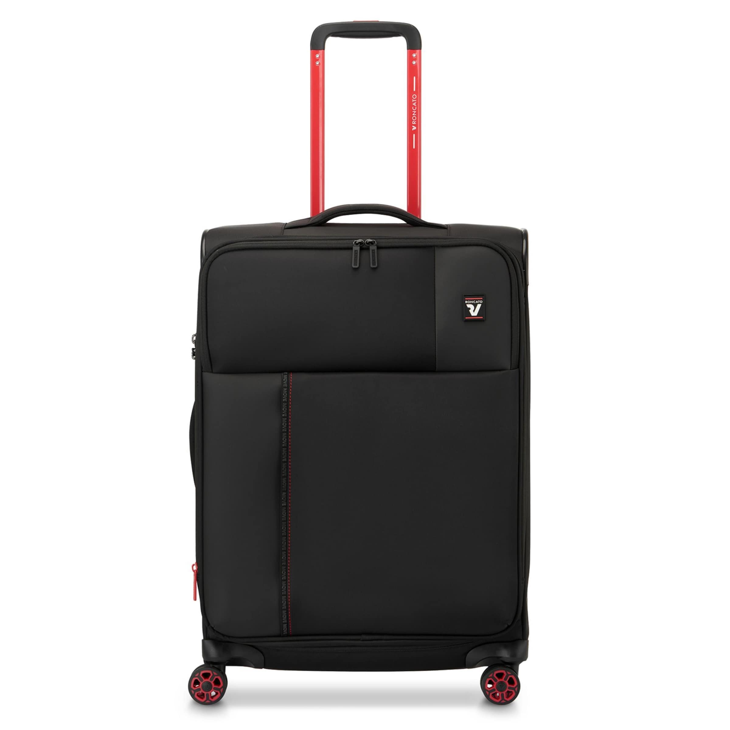 Roncato Trolley 'Move' in Schwarz: Vorderseite