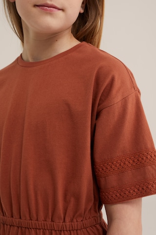 WE Fashion Jurk in Bruin