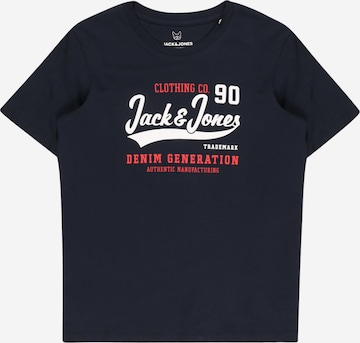 Tricou de la Jack & Jones Junior pe albastru: față