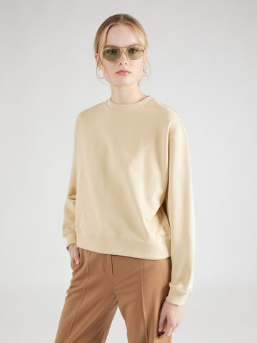 HUGO Sweatshirt 'Deroxina' in Beige: predná strana