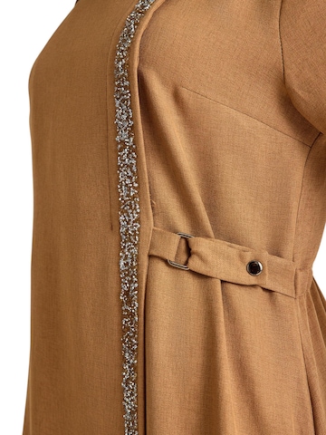 fashionshowcase Dress 'Leila-Ferace' in Beige