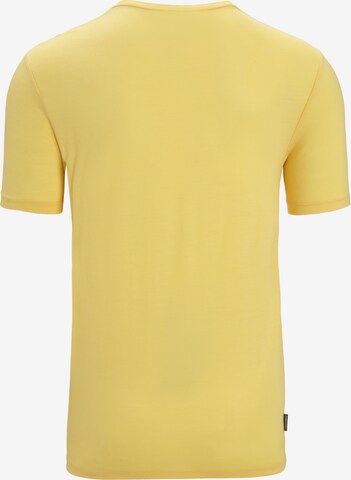 ICEBREAKER Performance Shirt 'Tech Lite II Ski Fields' in Yellow