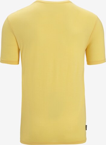ICEBREAKER - Camisa funcionais 'Tech Lite II Ski Fields' em amarelo
