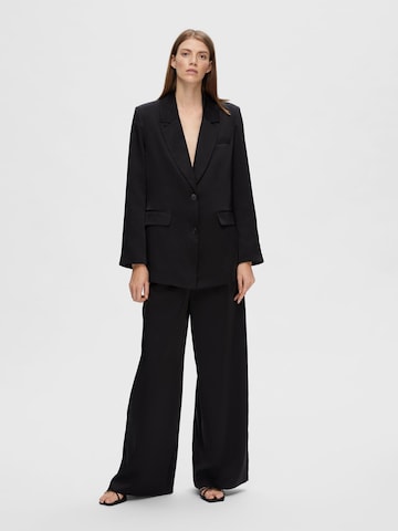 SELECTED FEMME Wide leg Pants 'Tasja' in Black