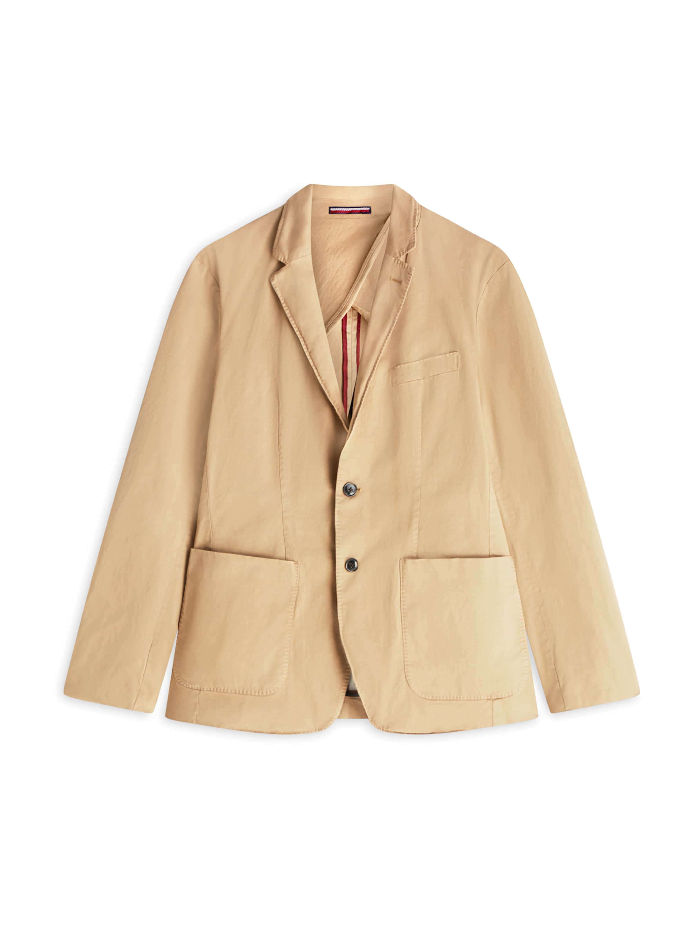 smėlio TOMMY HILFIGER Standartinis modelis Klasikinis švarkas: priekis