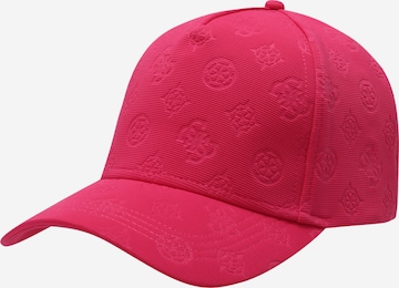 Cappello da baseball di GUESS in rosa: frontale