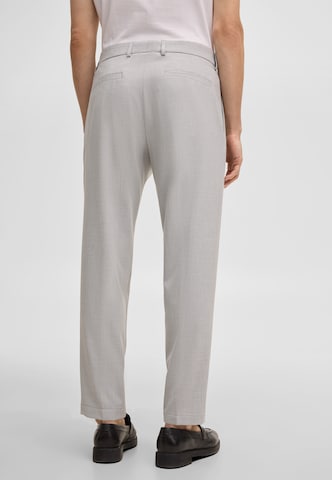 STRELLSON Loose fit Pleat-front trousers ' Lois ' in Silver