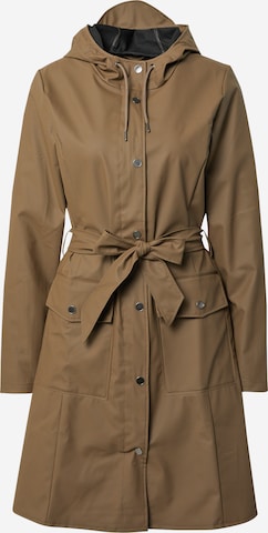 Manteau fonctionnel RAINS en marron : devant