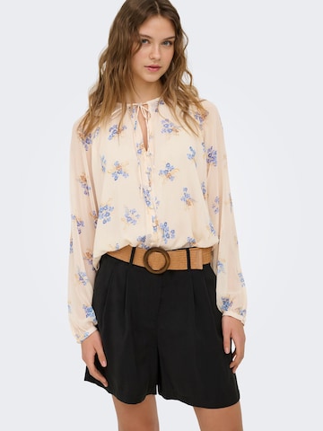 ONLY Regular Pleat-Front Pants 'ONLIbiza' in Black