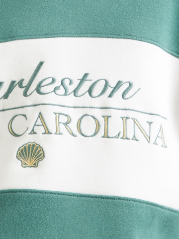 HOLLISTER Sweatshirt 'DESTINATION' in Green
