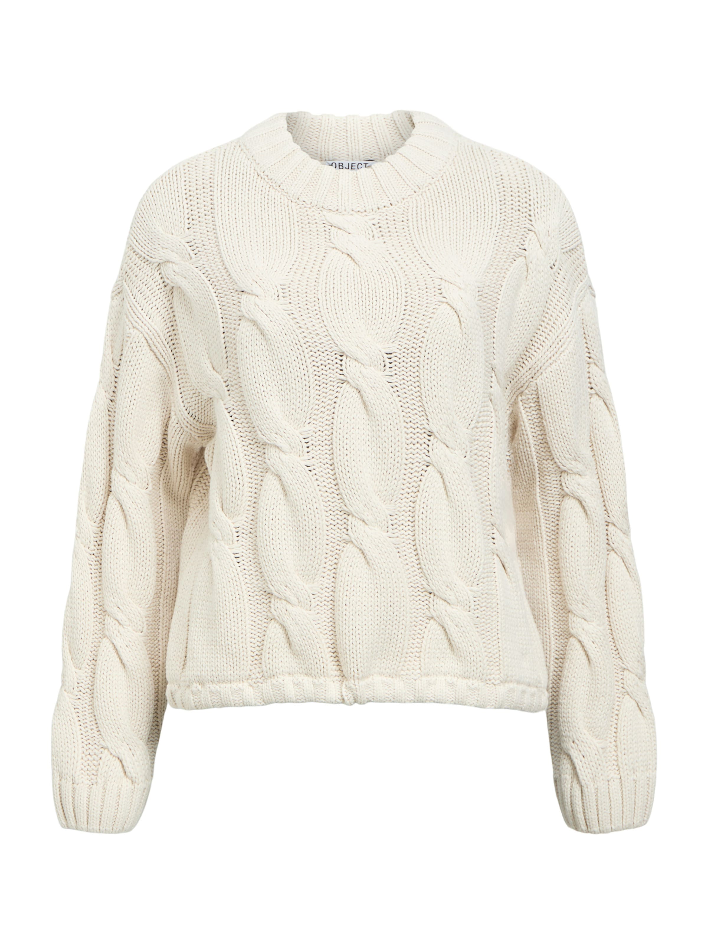 smėlio OBJECT Megztinis 'OBJBAY': priekis