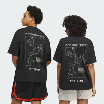 ADIDAS ORIGINALS Футболка в Черный: спереди