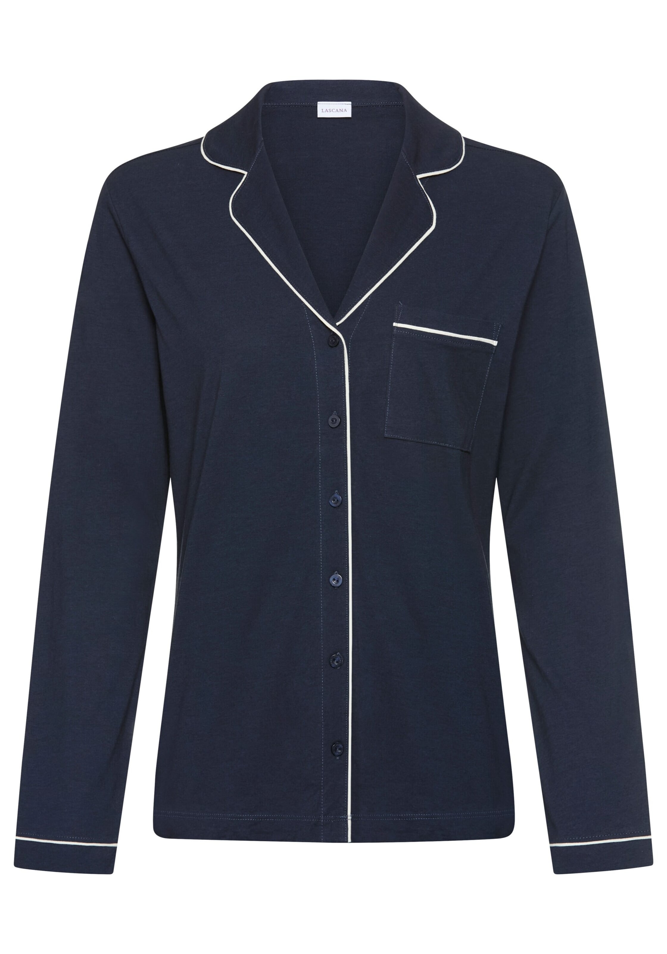 LASCANA Tričká na spanie - Modrá: predná strana