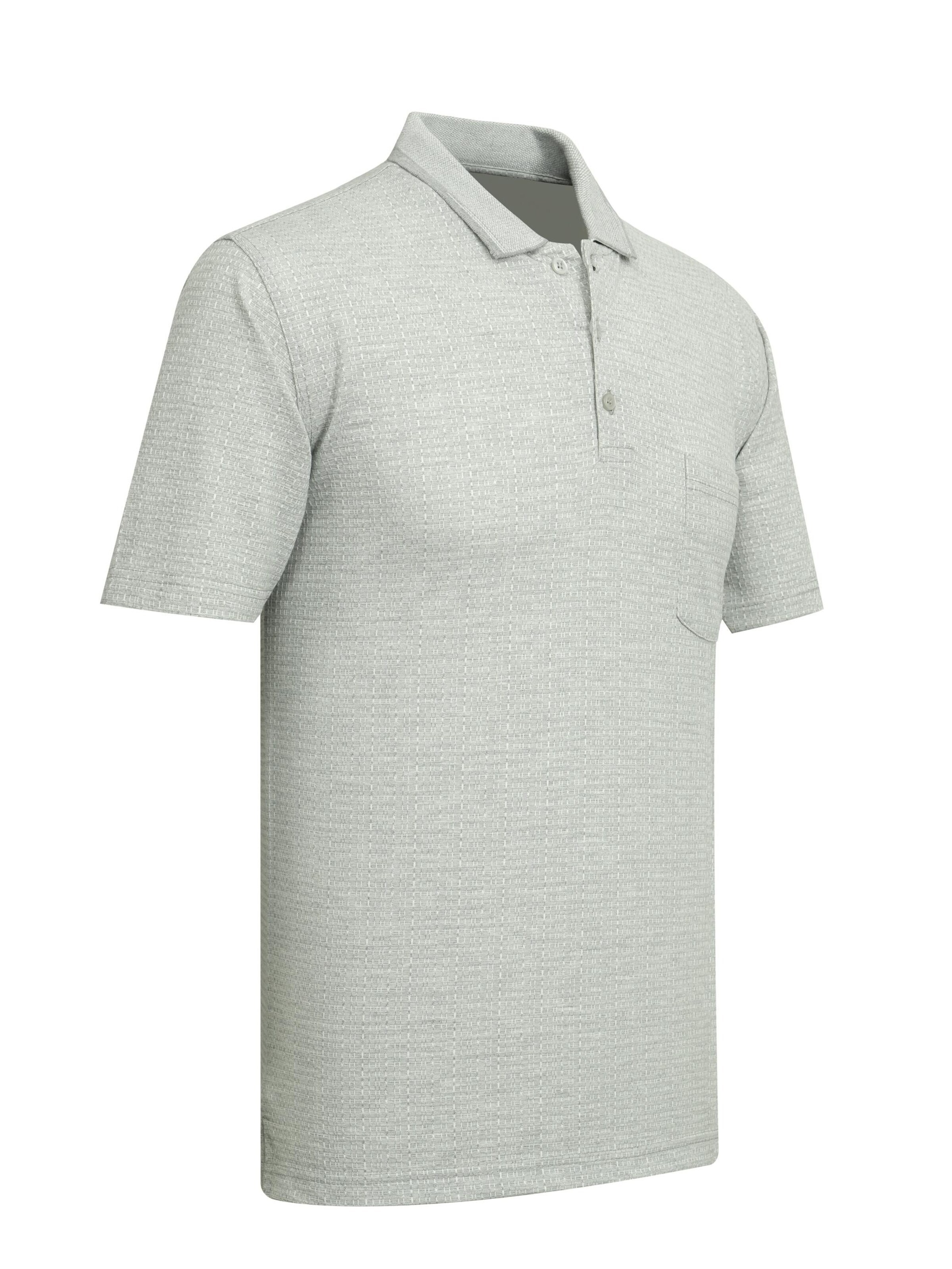 Cizgi Triko Shirt‌‌ in Grau