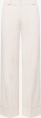 Wide leg Pantaloni cu dungă '3UI005' de la Quiosque pe bej: față