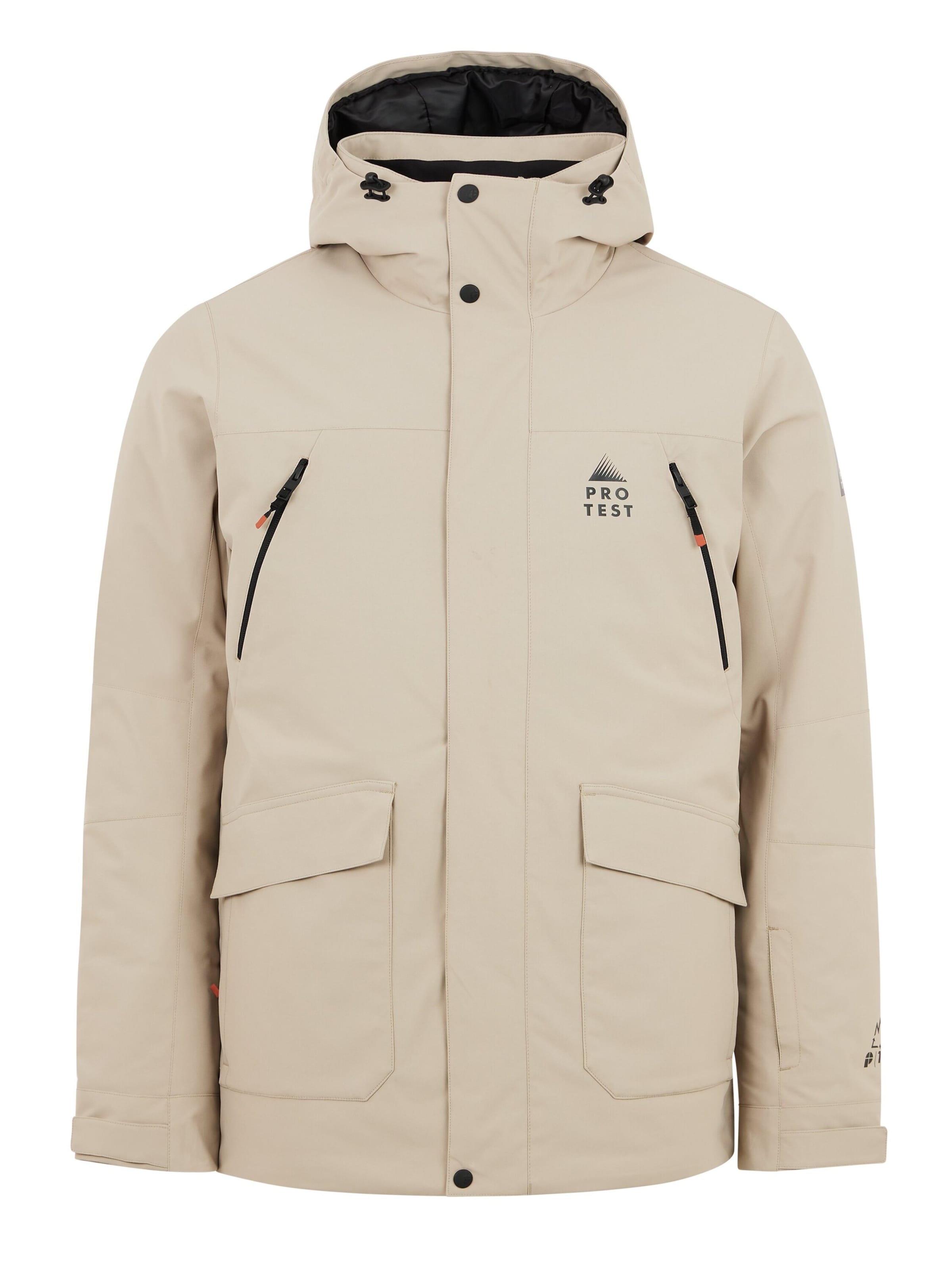 PROTEST Sportjacke 'PRTEIDEM'‌‌‌‌‌‌ in Braun: Vorderseite