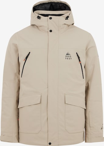 PROTEST Sportjacke 'PRTEIDEM' in Braun: Vorderseite