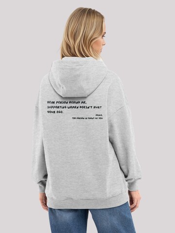 Sweat-shirt 'Dear Person Behind Me Stickerei' F4NT4STIC en gris