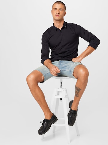 juoda HUGO Standartinis modelis Marškiniai 'Ero3'