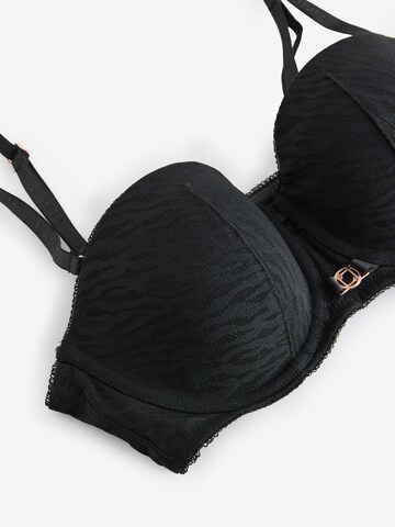 Lipsy Balconette BH in Schwarz