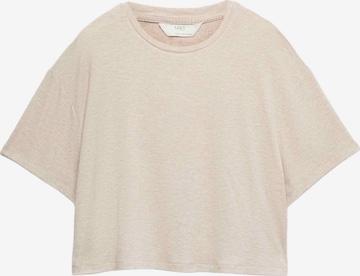 Marks & Spencer Schlafshirt in Beige: Vorderseite