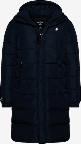 Superdry Winter Coat in Blue: front