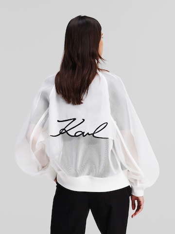 Veste mi-saison Karl Lagerfeld en blanc