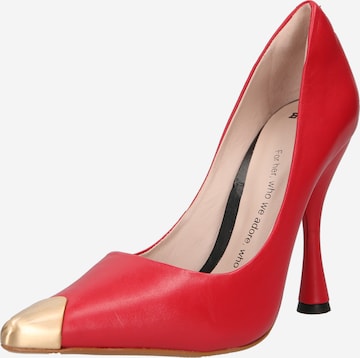 BRONX Pumps in Red: front