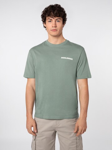 Sublevel T-Shirt in Grün: Vorderseite