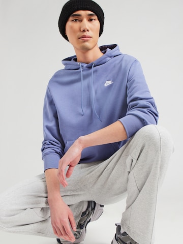 Nike Sportswear Sweatshirt 'Club Fleece' in Blau: Vorderseite