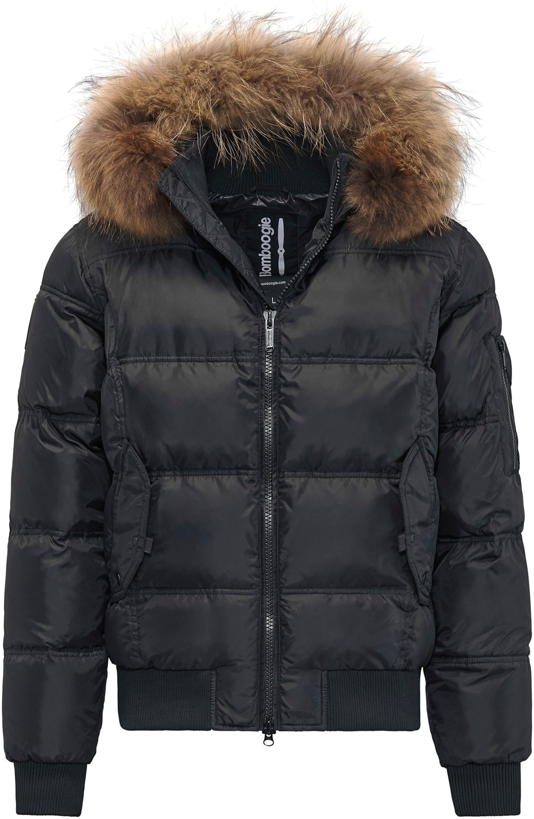 Giacca invernale di BOMBOOGIE in marrone: frontale