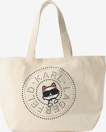 Karl Lagerfeld Ostoskassi 'IKON' värissä valkoinen: etupuoli